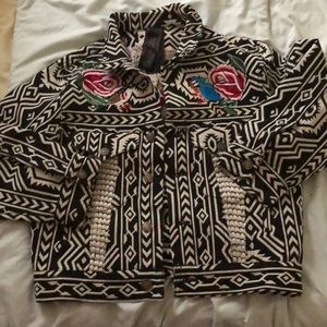 Free people “New Romantics” embroidered jacket